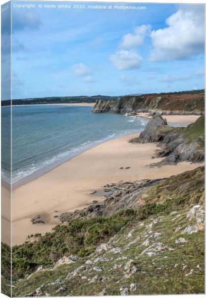 south wales beach Canvas Print by Kevin White