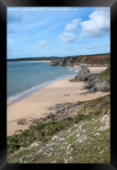 south wales beach Framed Print by Kevin White