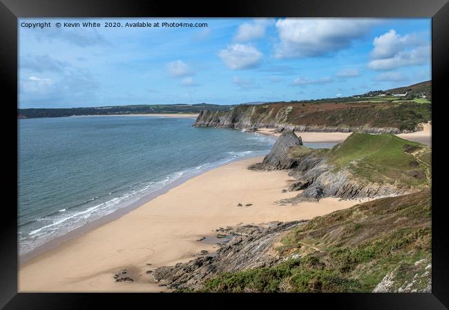 south wales beach Framed Print by Kevin White