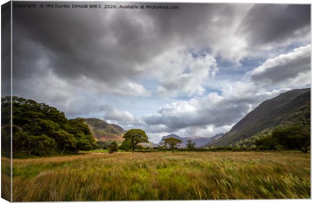 Buttermere Lake District National Park Canvas Print by Phil Durkin DPAGB BPE4