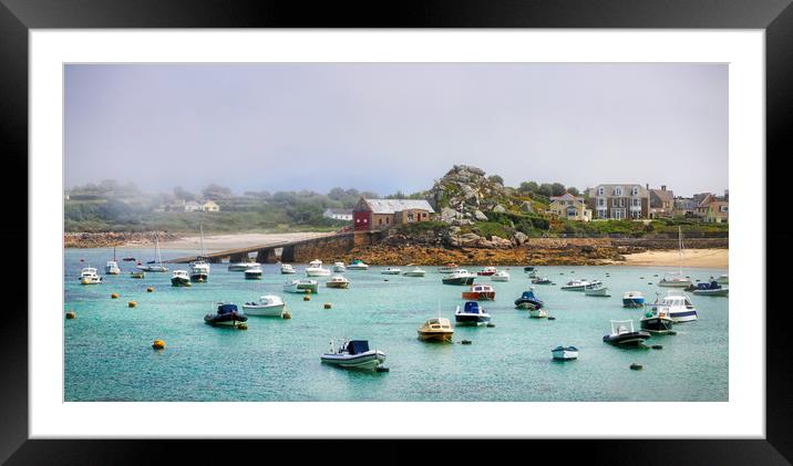 Foggy morning at St Mary's, Scilly Isles Framed Mounted Print by Simon Marlow