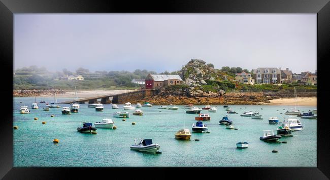 Foggy morning at St Mary's, Scilly Isles Framed Print by Simon Marlow
