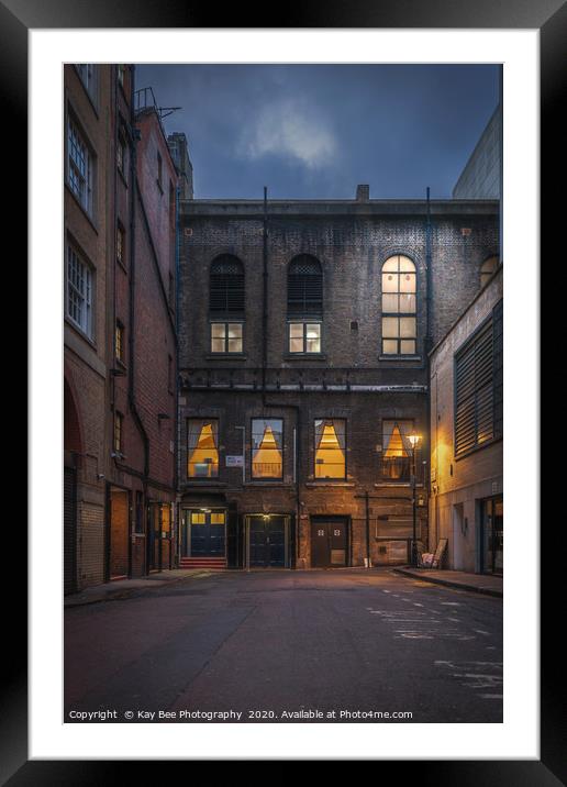 Empty street in London Soho Framed Mounted Print by KB Photo
