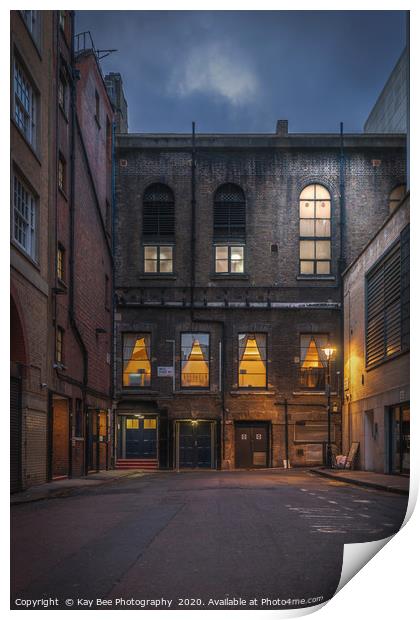 Empty street in London Soho Print by KB Photo