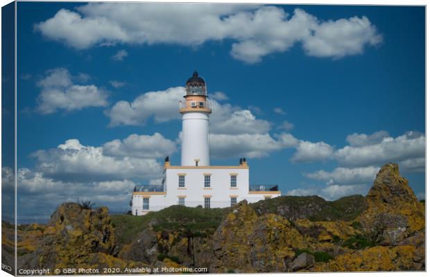 Turnberry Lighthouse Canvas Print by GBR Photos