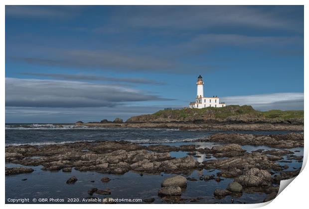 Turnberry Lighthouse Print by GBR Photos