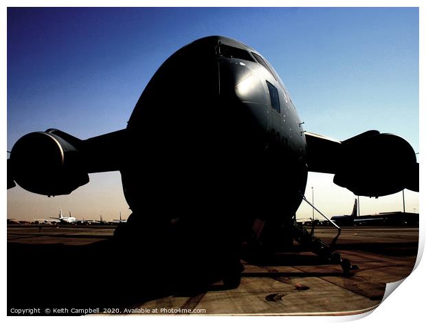 USAF C-17 GLOBEMASTER II Print by Keith Campbell