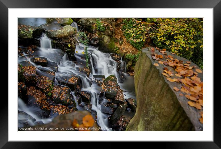 Virginia Falls  Framed Mounted Print by Alistair Duncombe