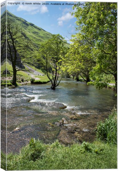 clear waters of The Peak District Canvas Print by Kevin White