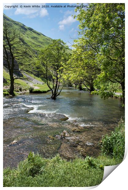 clear waters of The Peak District Print by Kevin White