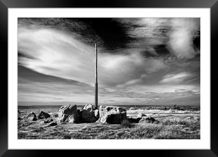 Stanage Pole, Peak District                        Framed Mounted Print by Darren Galpin