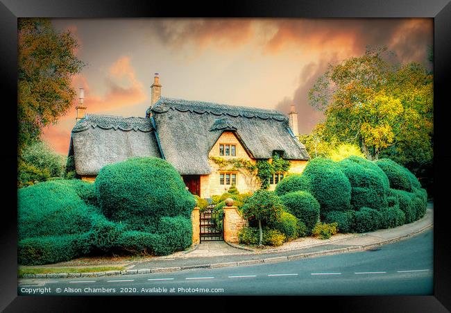 Chipping Campden Cottage Framed Print by Alison Chambers