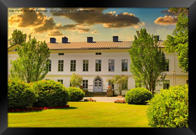Jokioinen Manor, Finland, Golden Hour Framed Print by Taina Sohlman
