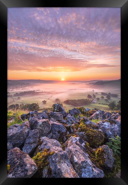 Peak District September sunrise Framed Print by John Finney
