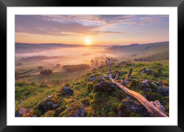 British landscape in the Peak District Framed Mounted Print by John Finney
