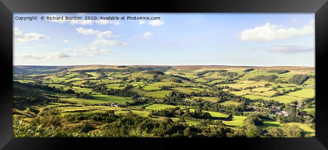 Rosedale Panorama Framed Print by Richard Burdon