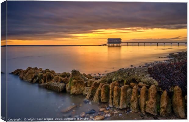 Bembridge Lifeboat Station Sunrise LE Canvas Print by Wight Landscapes