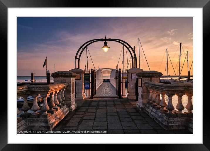 Trinity Landing Cowes Isle Of Wight Framed Mounted Print by Wight Landscapes