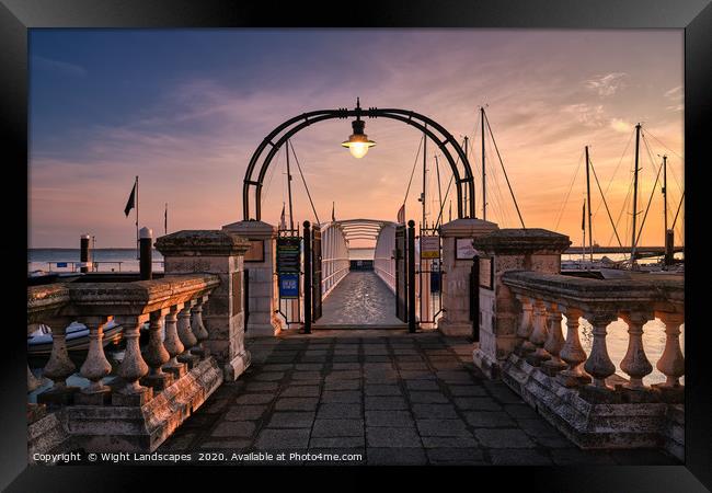 Trinity Landing Cowes Isle Of Wight Framed Print by Wight Landscapes
