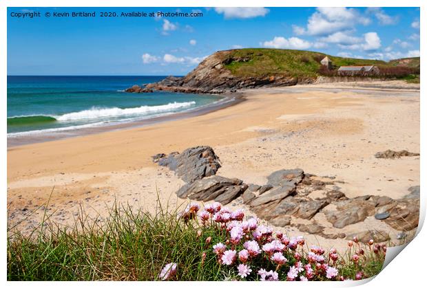 Cornish beach Print by Kevin Britland