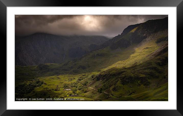 Nant  Ffrancon Pass Framed Mounted Print by Lee Sutton