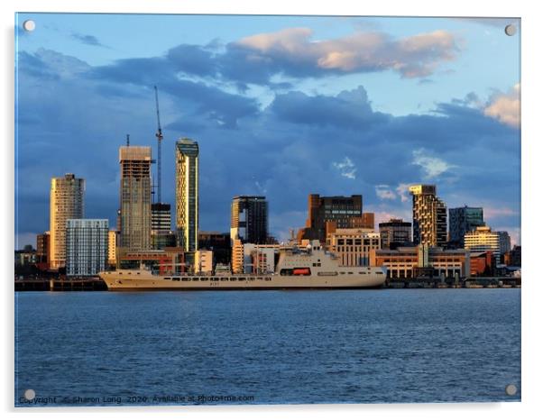 A Liverpool Skyline Acrylic by Photography by Sharon Long 