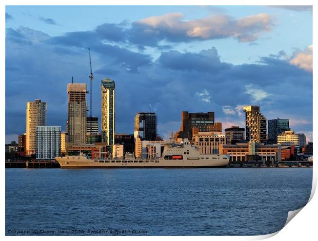 A Liverpool Skyline Print by Photography by Sharon Long 