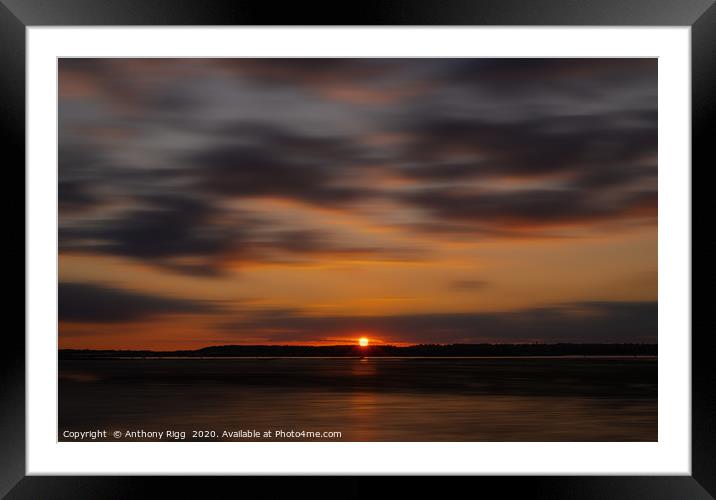 Sundown. Framed Mounted Print by Anthony Rigg