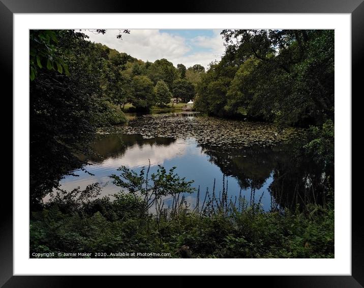 Tranquil Lake dartmoor  Framed Mounted Print by Jamie Maker