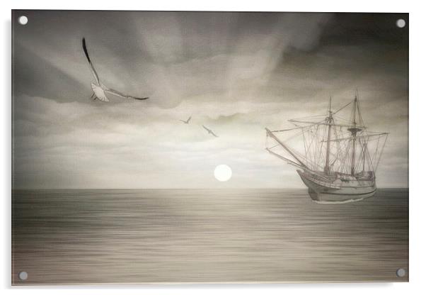 Ocean Fantasy Acrylic by Tom York