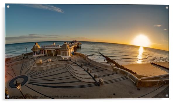 Fisheye view of Cromer pier at sunrise Acrylic by Chris Yaxley