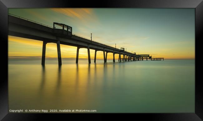 Deal Pier  Framed Print by Anthony Rigg