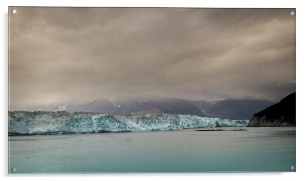 Hubbard Glacier Acrylic by Pete Evans