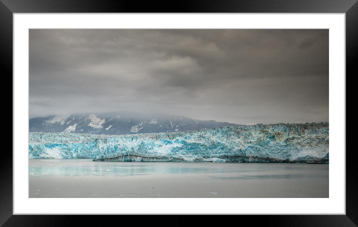 The Hubbard Glacier Framed Mounted Print by Pete Evans
