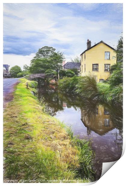 Approaching Brecon By Canal Digital Art Print by Ian Lewis