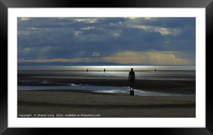 Gormley Statues Framed Mounted Print by Photography by Sharon Long 