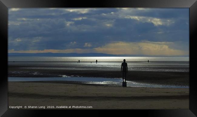 Gormley Statues Framed Print by Photography by Sharon Long 