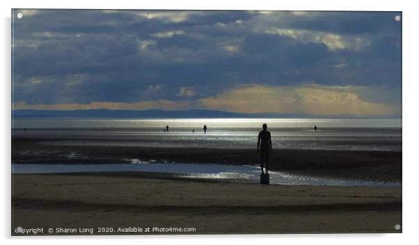 Gormley Statues Acrylic by Photography by Sharon Long 