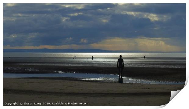 Gormley Statues Print by Photography by Sharon Long 