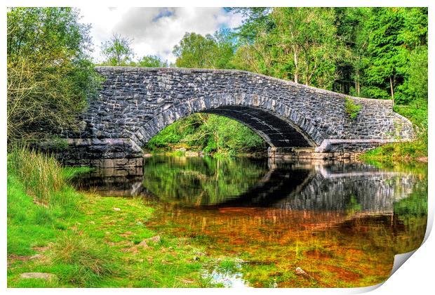 Penbont humpback bridge Elan Valley Print by austin APPLEBY