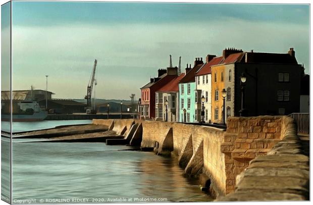 "Evening at the Headland" Canvas Print by ROS RIDLEY