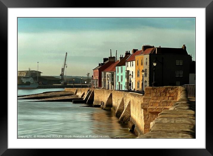 "Evening at the Headland" Framed Mounted Print by ROS RIDLEY
