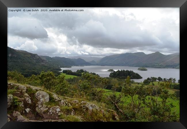 View from Castle head lake District Framed Print by Lee Sulsh