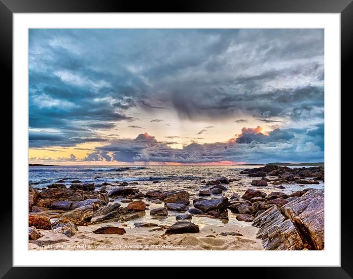 Stormy Clouds Framed Mounted Print by Fraser Hetherington