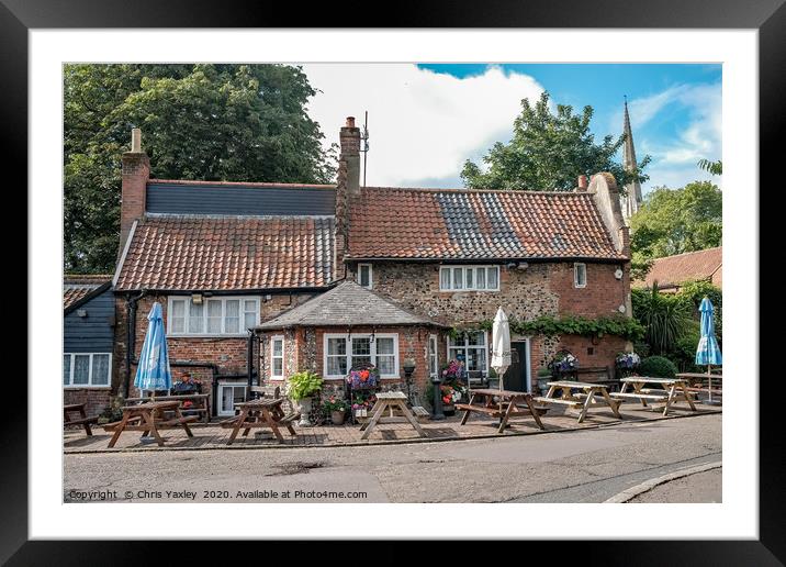 The Adam & Eve pub, Bishopgate, Norwich Framed Mounted Print by Chris Yaxley