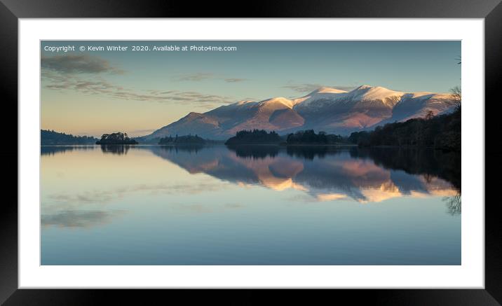Skiddaw in the Morning Light Framed Mounted Print by Kevin Winter