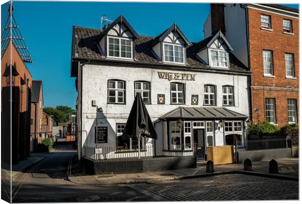Wig & Pen pub, Norwich Canvas Print by Chris Yaxley