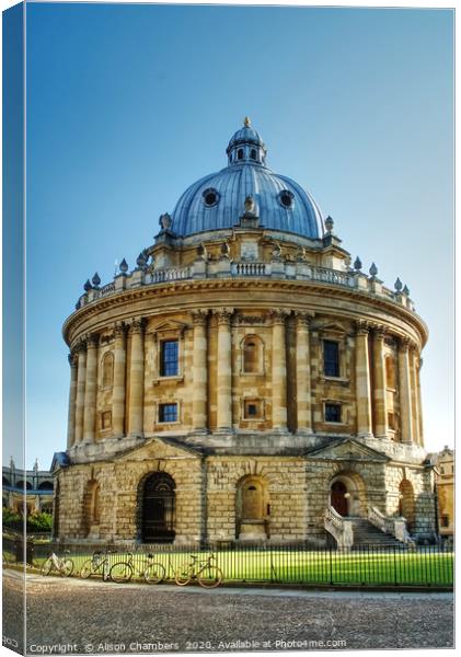 Radcliffe Camera Canvas Print by Alison Chambers