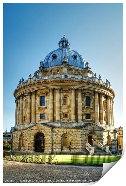 Radcliffe Camera Print by Alison Chambers
