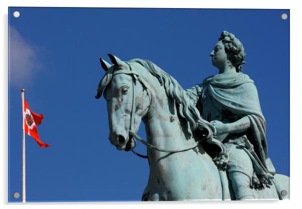 Statue of Frederick V by Jacques Franancis Joseph  Acrylic by M. J. Photography